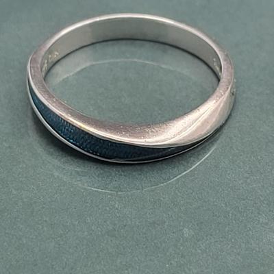 Vintage Sterling & Enameled Stacking Rings 13.8gr