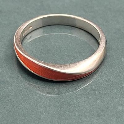 Vintage Sterling & Enameled Stacking Rings 13.8gr