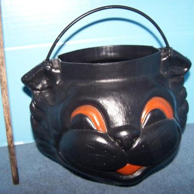 LOT 15 FAB HALLOWEEN BLOW MOLD BLACK CATS
