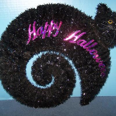 LOT 16 TINSEL BLACK CATS