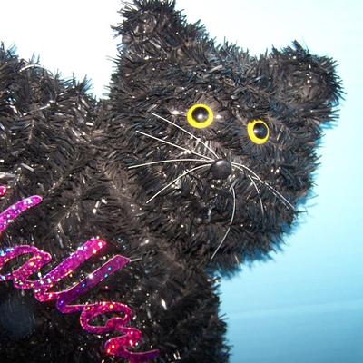 LOT 16 TINSEL BLACK CATS