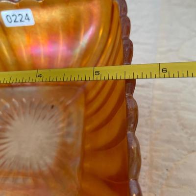 Marigold carnival glass bowl 1930’s