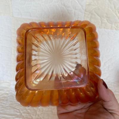 Marigold carnival glass bowl 1930’s