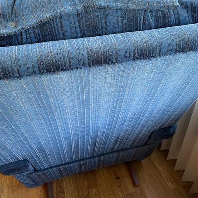 Blue recliner