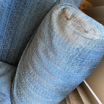 Blue recliner