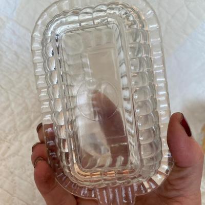 Anchor Hocking butter dish