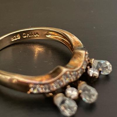 Cubic Zirconia 925 Ring Sz 9