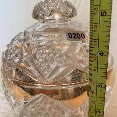 Gorgeous gold trimmed covered dish