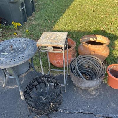 Pottery & Outside items