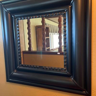 Three footstools & Mirror