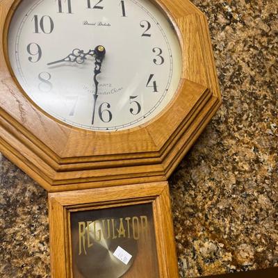 Vintage Desk chair, & Clock