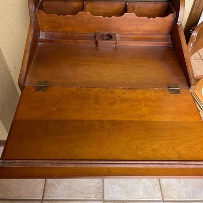 Vintage Desk chair, & Clock