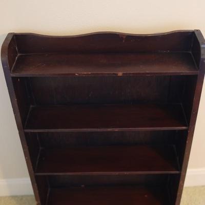 Vintage Small Solid Wood Bookshelf