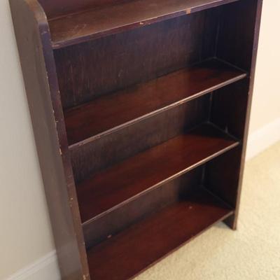 Vintage Small Solid Wood Bookshelf