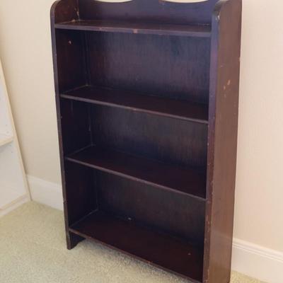 Vintage Small Solid Wood Bookshelf