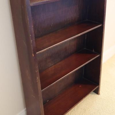 Vintage Small Solid Wood Bookshelf