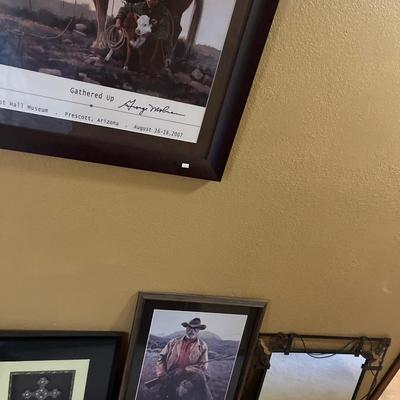 Cowboy Pictures & Mirror