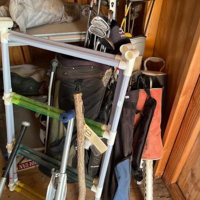 Games, golf, plumbing, bicycle