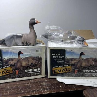 Specks Speckle Belly Goose Decoys White Rock 1 Doz