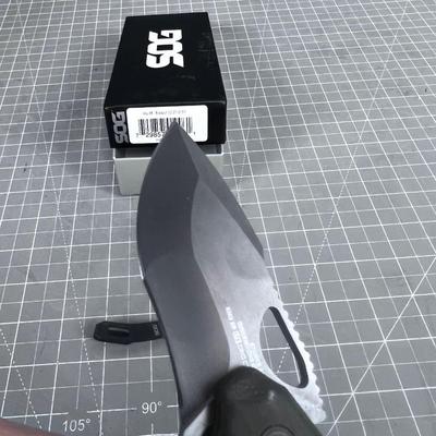 SOG Black Out Knife