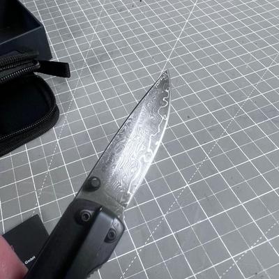 BOKER Damascus Folding Knife 