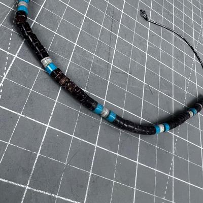 Liquid Silver & Tortoise Shell Beads
