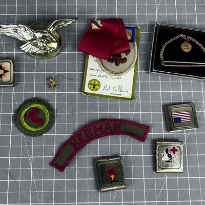 Boy Scout Pins and Merit  Badges 