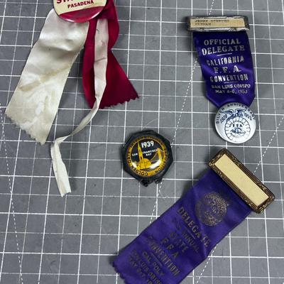  Ribbon  1930-1950's including Rose Bowl