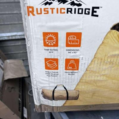Rustic Ridge Elk Hunter 20 Degree Doublewide Rectangular Sleeping Bag