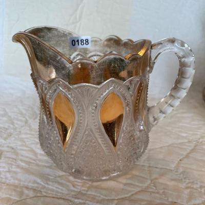 EAPG creamer loops and drops US glass co