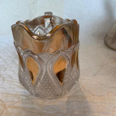 EAPG creamer loops and drops US glass co