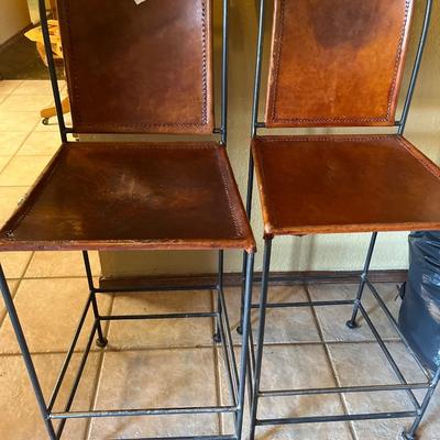 Leather Barstools 2