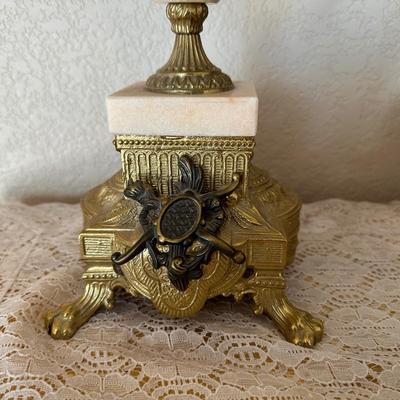 BREVETTATO ~ 3 Pc ITALIAN IMPERIAL CLOCK & MATCHING CANDELABRAS