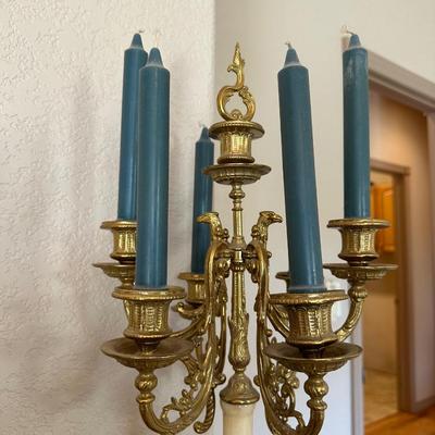 BREVETTATO ~ 3 Pc ITALIAN IMPERIAL CLOCK & MATCHING CANDELABRAS
