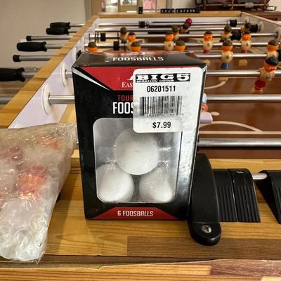FULL SIZE FOOSBALL TABLE WITH EXTRA BALLS