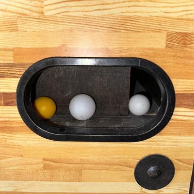 FULL SIZE FOOSBALL TABLE WITH EXTRA BALLS