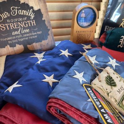 Vintage Ball caps, Flags