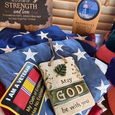 Vintage Ball caps, Flags