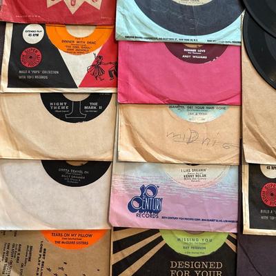 VARIETY OF MUSIC ON VINYL 45's