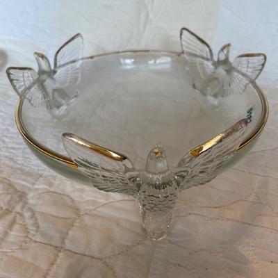 Jeannette-3footed-glass bowl with birds
