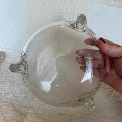 Jeannette-3footed-glass bowl with birds