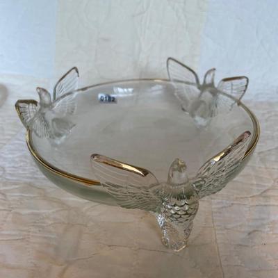 Jeannette-3footed-glass bowl with birds