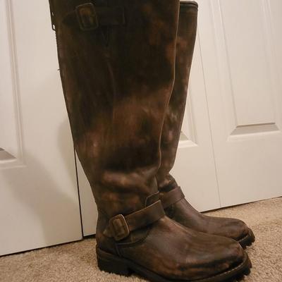 Free Bird Battle 6 Knee Length Leather Boots - $200 Value