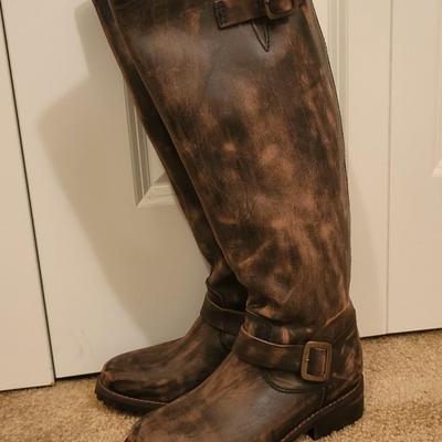 Free Bird Battle 6 Knee Length Leather Boots - $200 Value