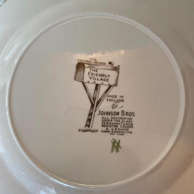Johnson Brothers-covered bridge-plate