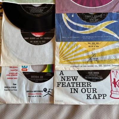 A COLLECTION OF MUSIC ON VINYL 45's