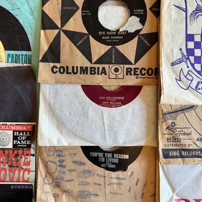 A COLLECTION OF MUSIC ON VINYL 45's