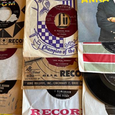 A COLLECTION OF MUSIC ON VINYL 45's