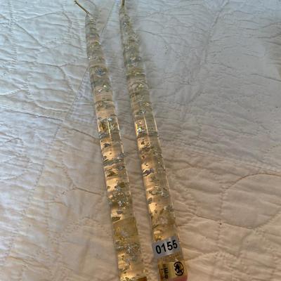 Lucite candles