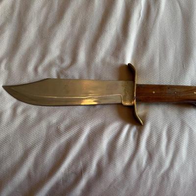 PAKISTAN WOOD HANDLE FIXED BLADE KNIFE
